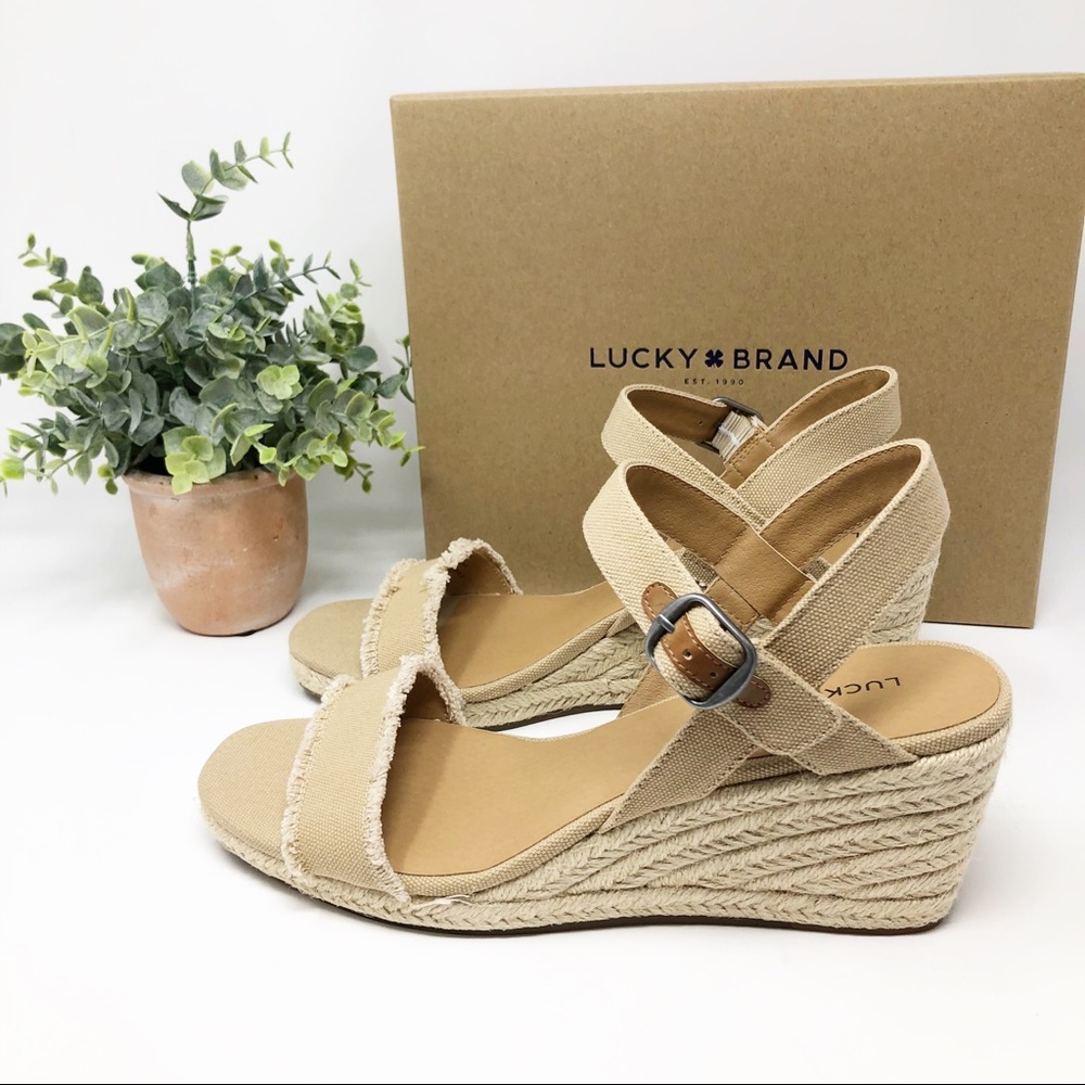 Lucky Brand Marceline Wedge Sandal sz 10